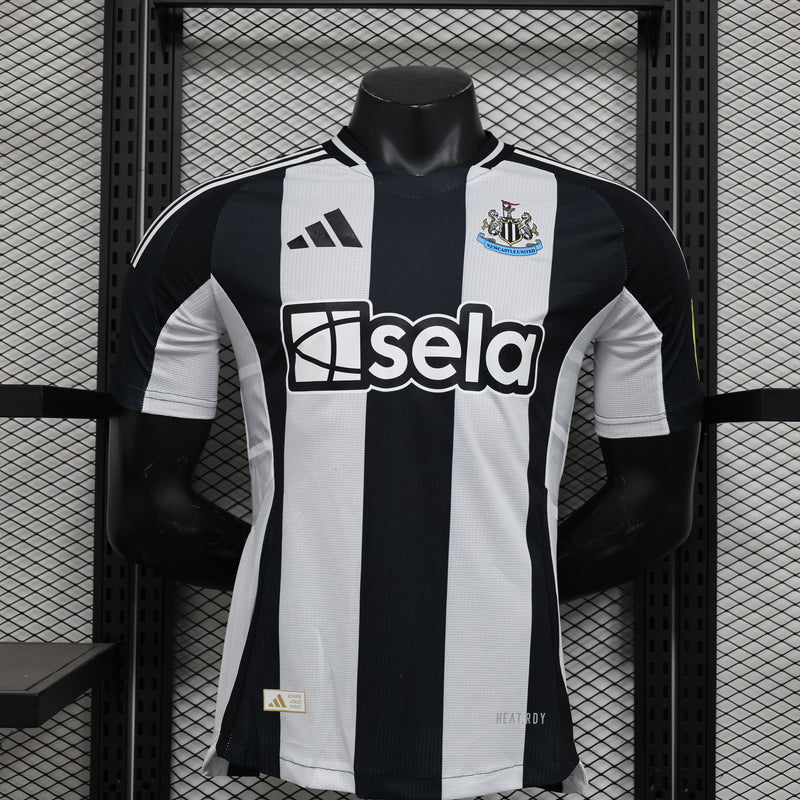 Camisa Newcastle United Home l 24/25 Versão Jogador Masculino - Preto e Branco