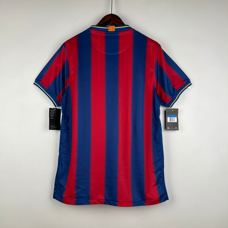 Camisa Barcelona Retrô 2009/2010 Azul e Grená - Nike