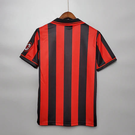 Camisa Milan Retrô 1996/1997 - Vermelha e Preta