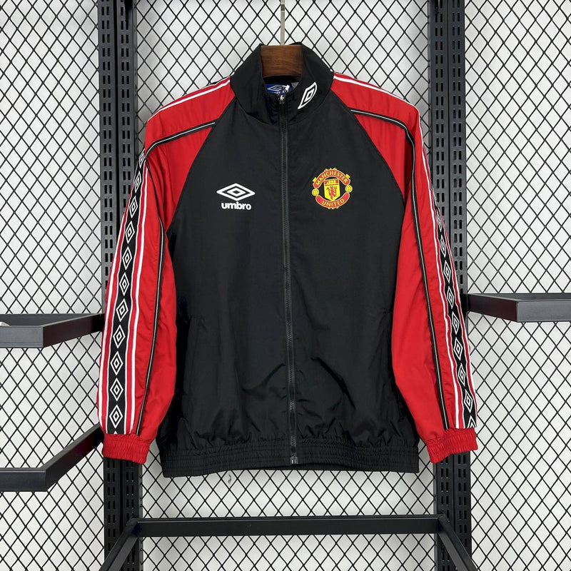 Corta Vento Manchester United 25/26 - Preto e Vermelho