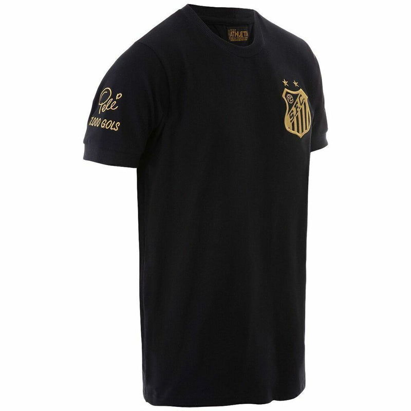 Camisa Santos Pelé 1000 gols  s/n° - Masculina Preta