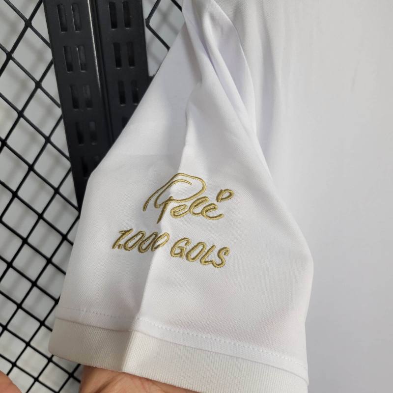 Camisa Santos Pelé 1000 gols  - Masculina Branco