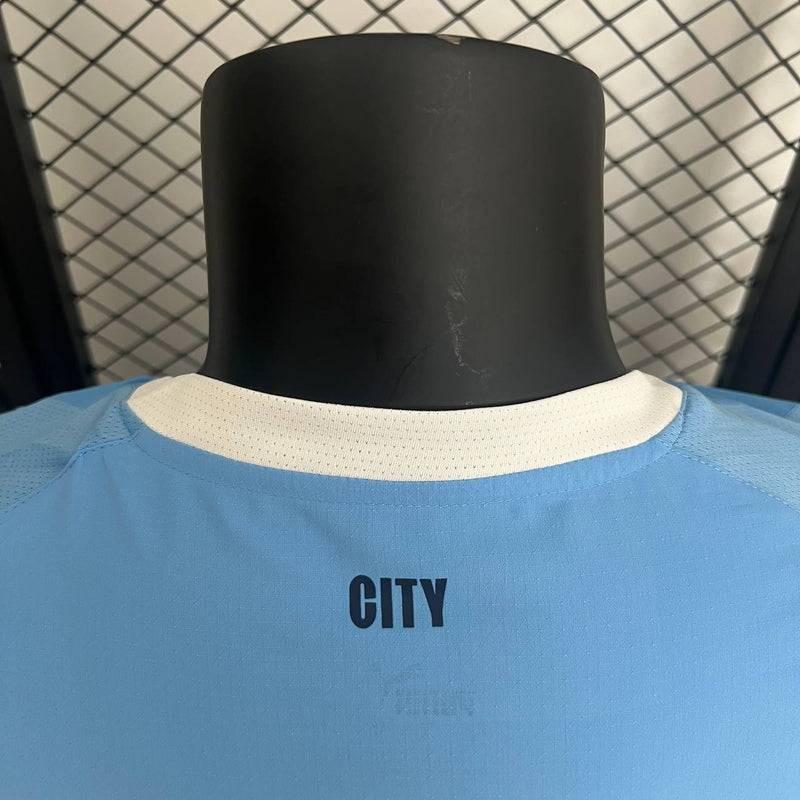 Camisa Manchester City Home I 25/26 Jogador Masculina - Azul
