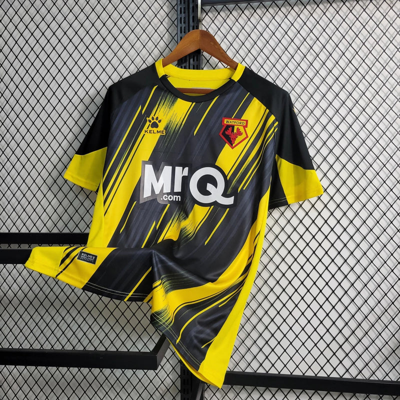 Camisa Watford Home I 23/24 - Amarelo e Preto