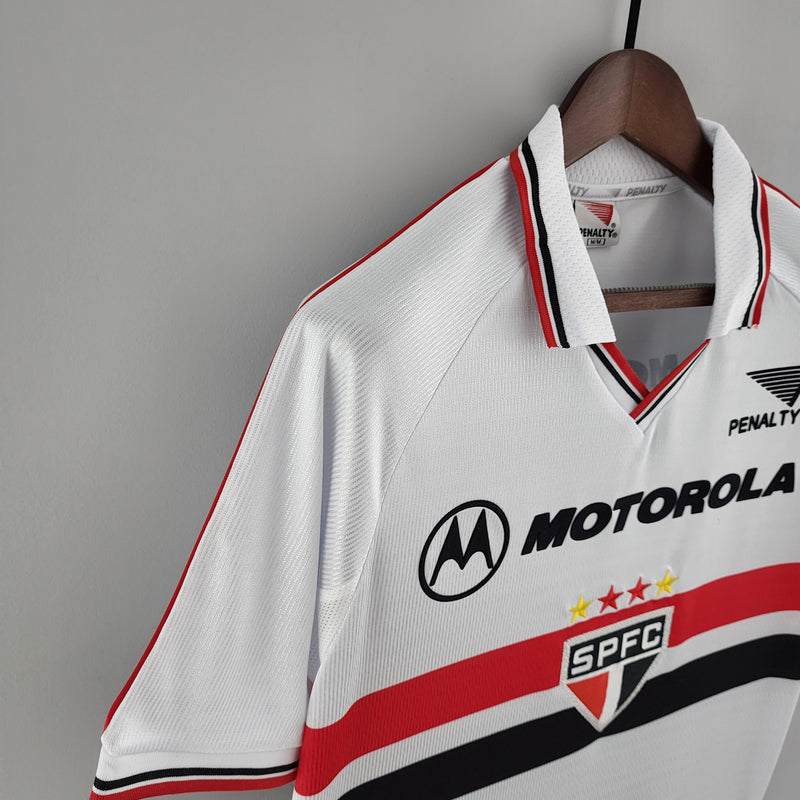 Camisa do Tricolor Home l Retrô 1999 - Branca