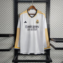 Camisa do Real Madrid Manga Longa Home l 23/24 - Branca