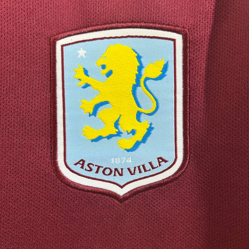 Camisa Aston Villa Home l Torcedor 25/26 - Vermelho