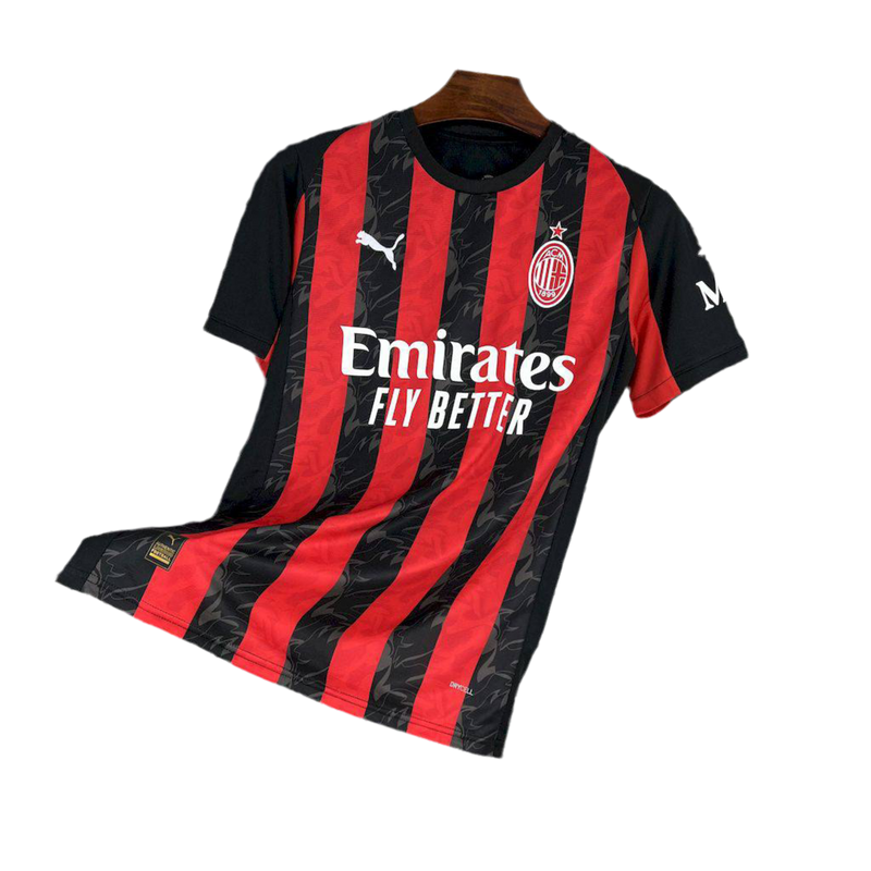Camisa Milan Home l 25/26 - Vermelha e Preta