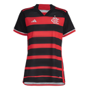 Camisa Feminina Flamengo I 24/25 Adidas - Rubro Negro
