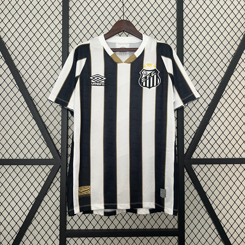 Camisa Santos Away ll 24/25 - Preta e Branca