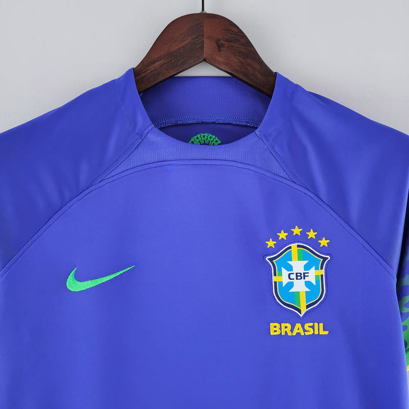 Camisa Feminina Seleção Brasil II 22/23 Nike - Azul