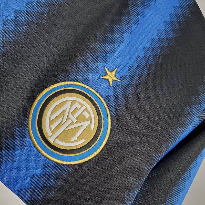 Camisa Manga Longa Inter de Milão I 10/11 Nike - Azul e Preto