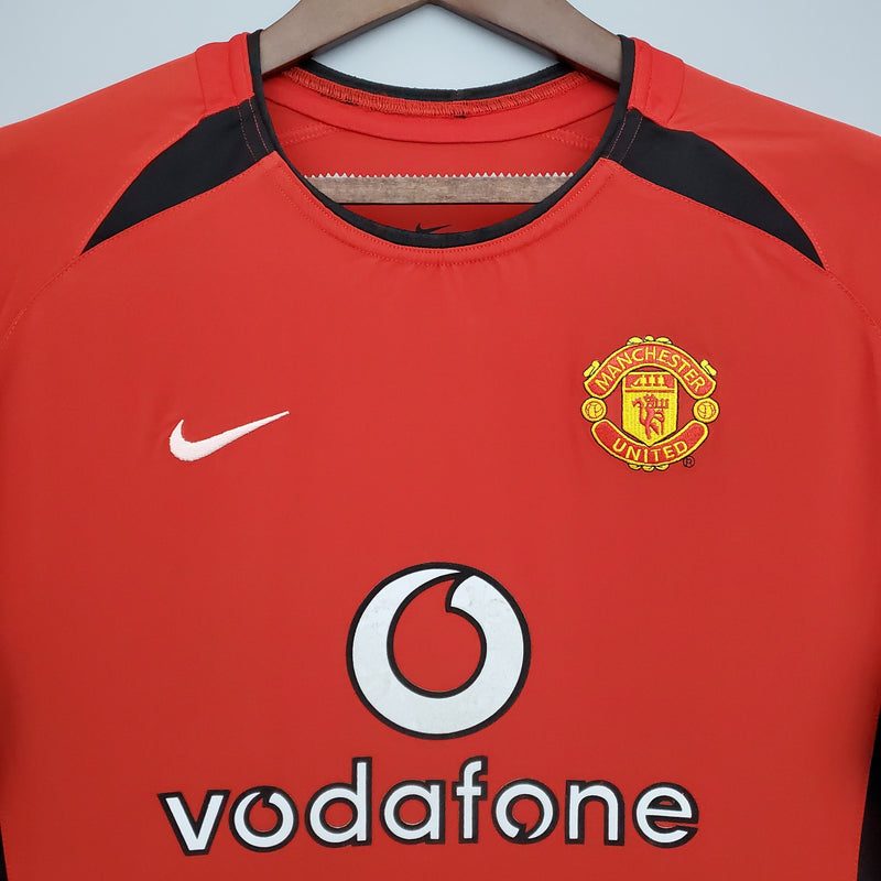 Camisa Manga Longa Manchester United 02/04 - Vermelho