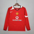 Camisa Manga Longa Manchester United 04/06 - Vermelho