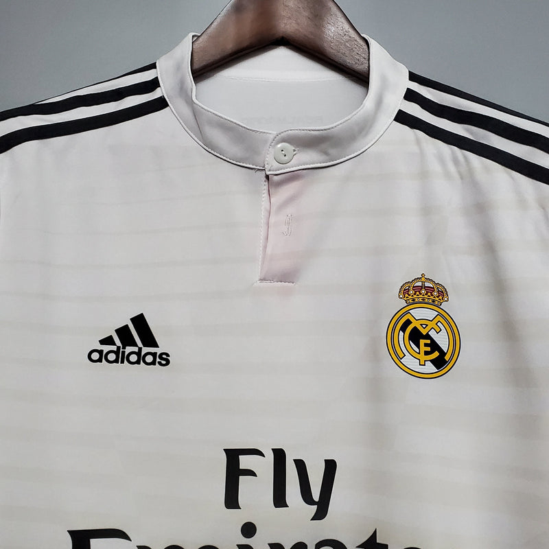 Camisa Manga Longa Real Madrid 14/15 Adidas - Branco