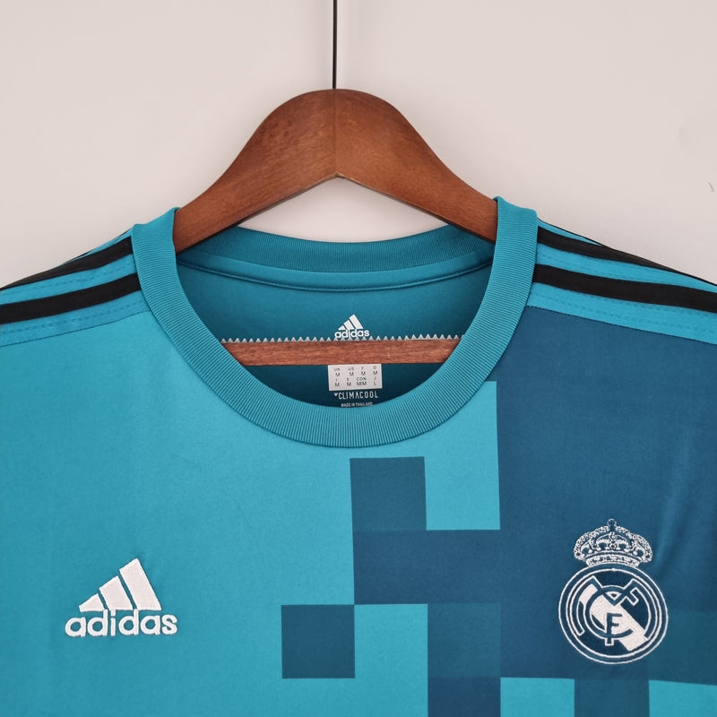 Camisa Manga Longa Real Madrid 17/18 - Azul