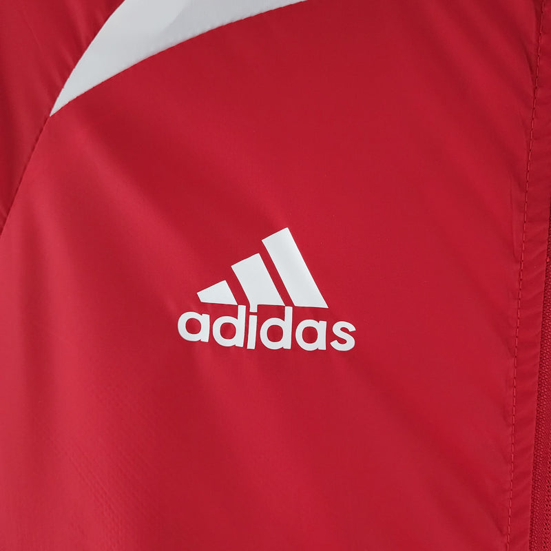 Corta-vento Internacional 22/23 Adidas - Vermelho e Branco