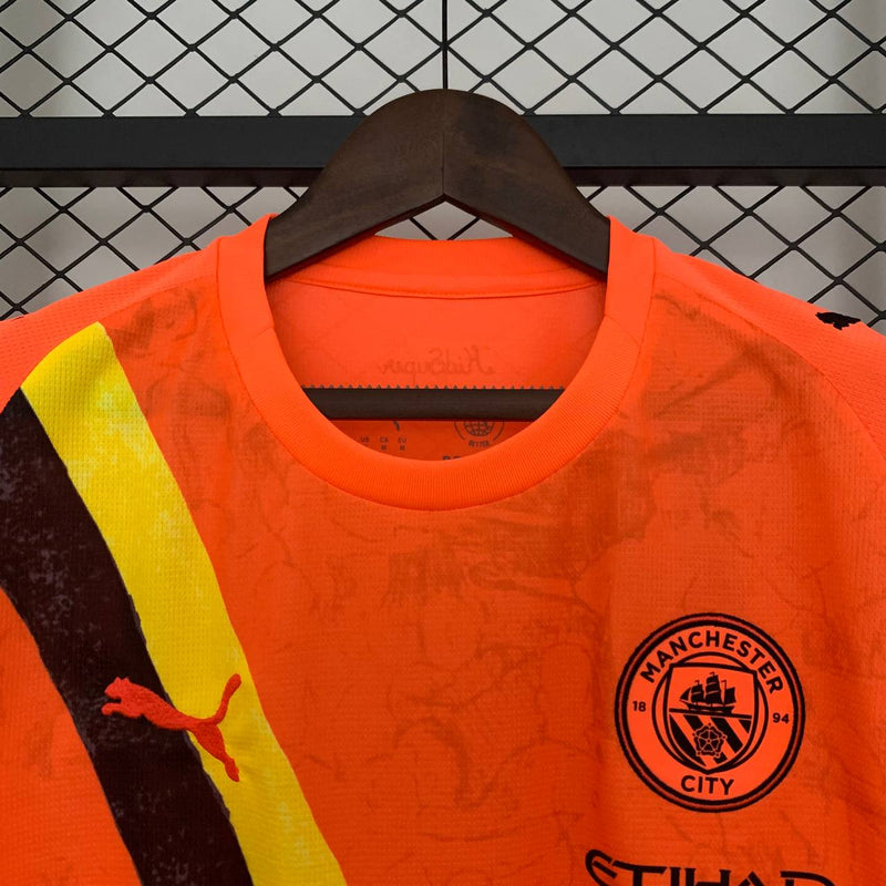 Camisa Manchester City Edição Especial 25/26 - Laranja