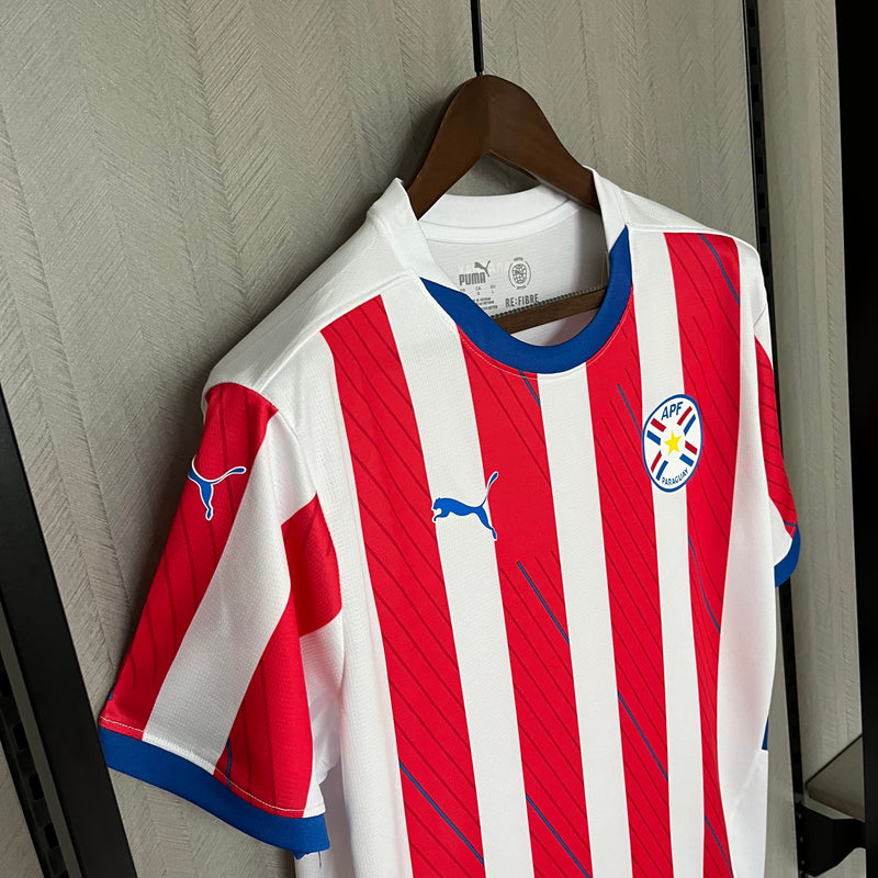 Camisa Seleção Paraguai Home l 24/25 - Branca