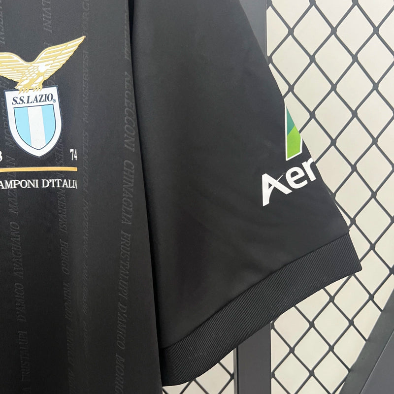 Camisa Lazio Aniversário 50 anos 24/25 - Preto