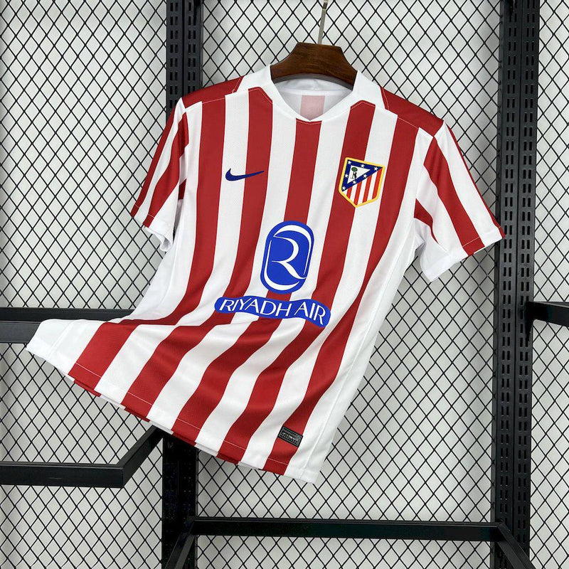 Camisa Atlético de Madrid Home l 25/26 - Branco e Vermelho