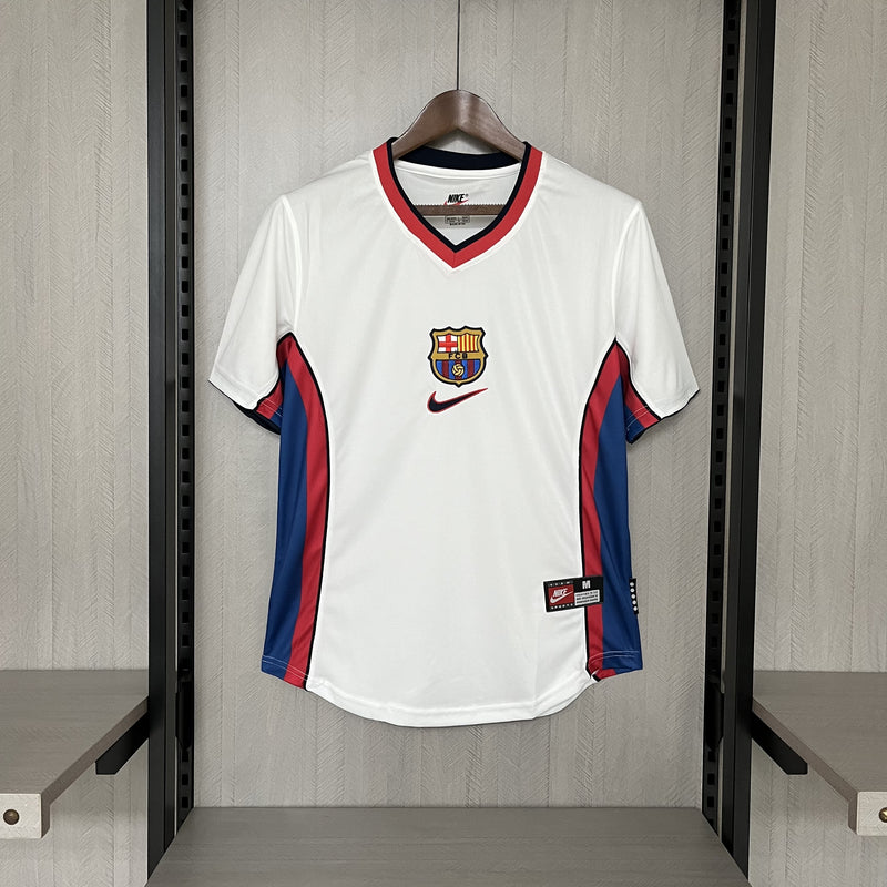 Camisa Barcelona Retrô 1998/99 Branca - Nike