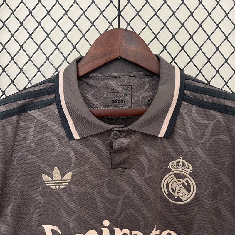 Camisa Real Madrid Third lll 2024/25 Torcedor Masculina Preta