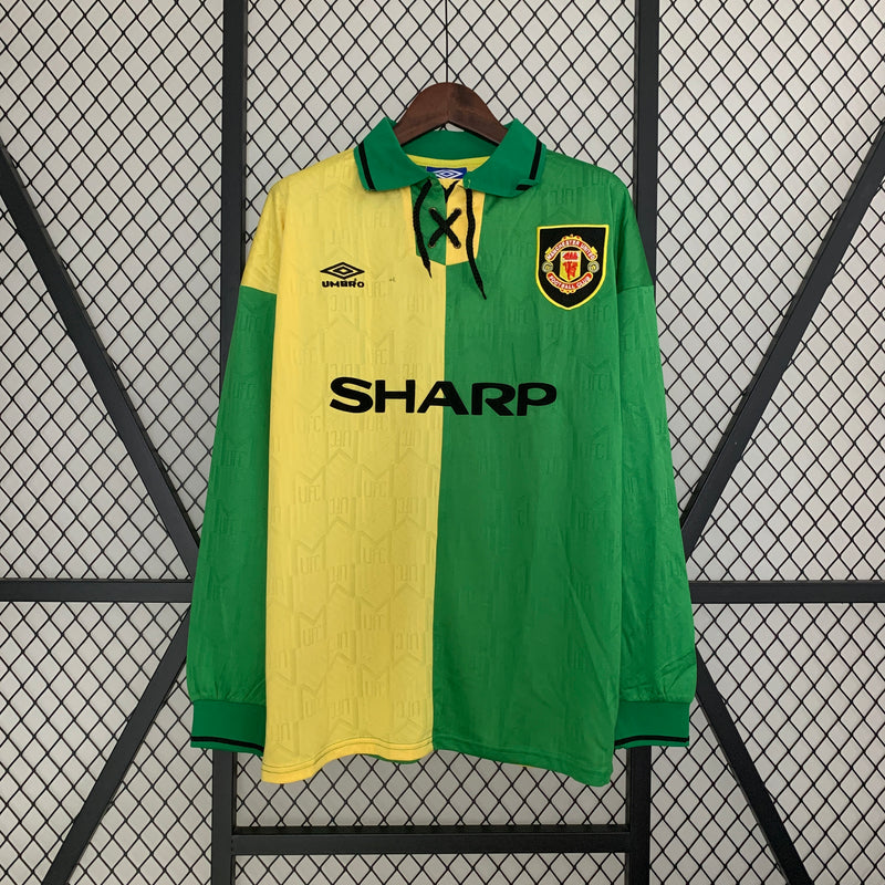 Camisa Manga Longa Manchester United 93/94 Retro