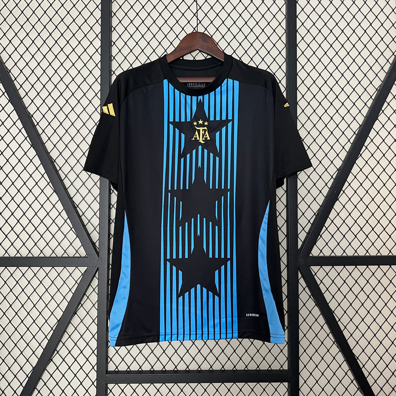 Camisa Seleção da Argentina Pré Jogo 24/25 - Preta