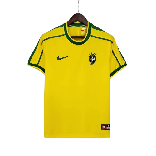 Camisa Retrô Seleção Brasileira 1998 Home l - Reedição