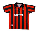 Camisa Milan Retrô 1997/1998 - Vermelha e Preta