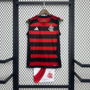 Kit Infantil Flamengo Home l Regata 25/26 - Vermelha e Preta
