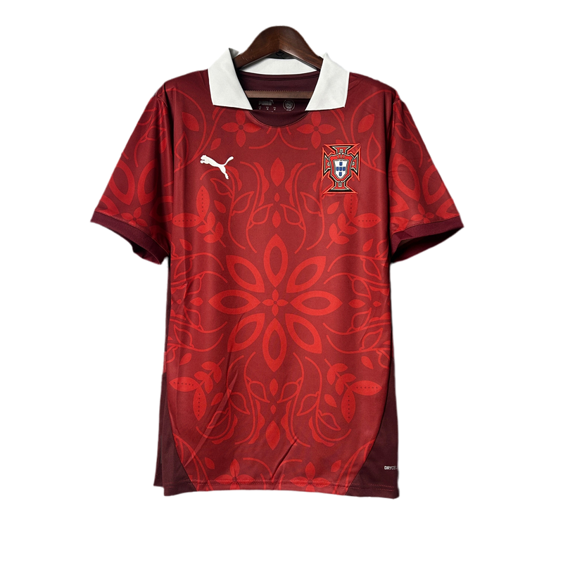 Camisa Portugal Treino 25/26 Torcedor - Vermelha