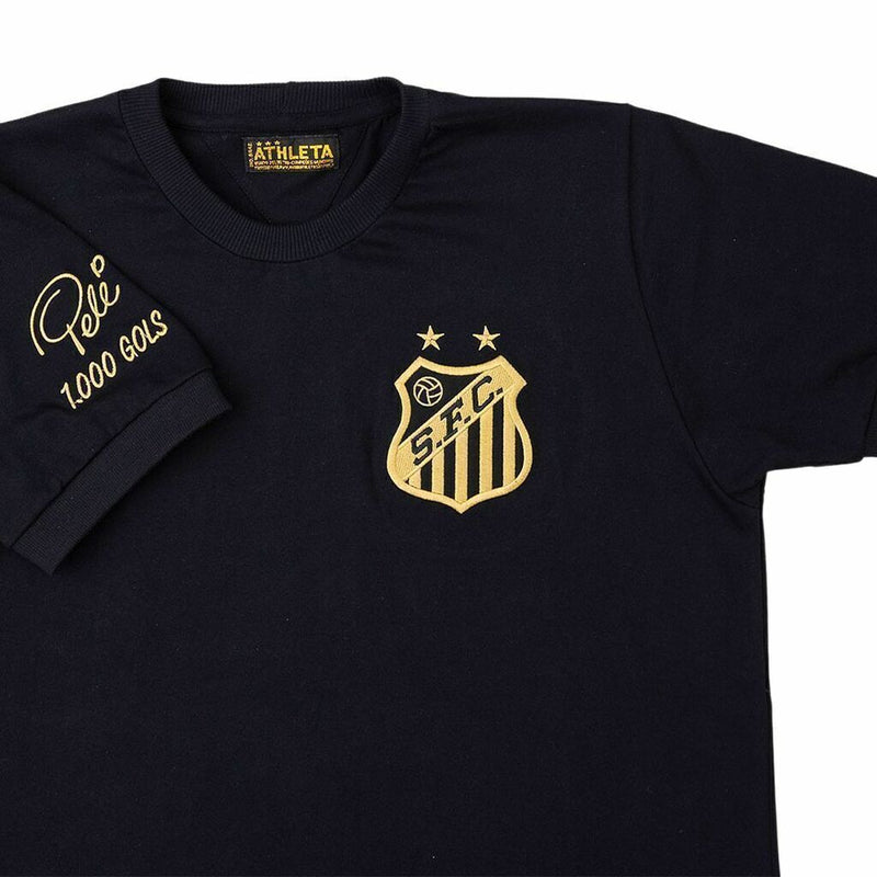 Camisa Santos Pelé 1000 gols  s/n° - Masculina Preta