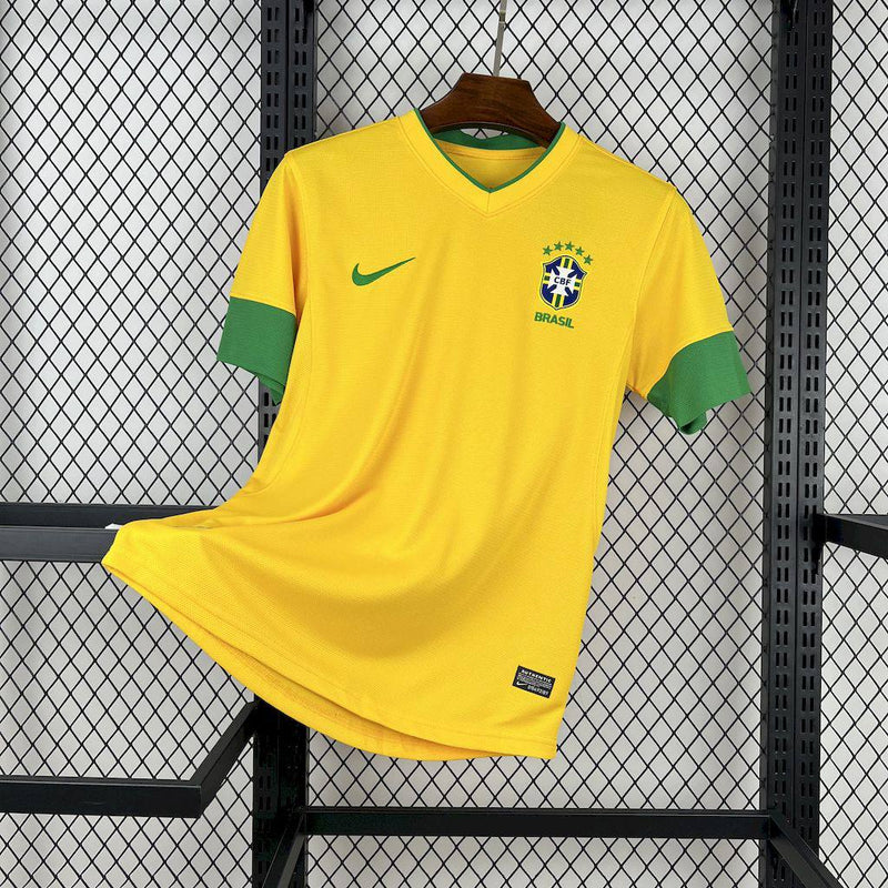 Camisa Seleção Brasileira Retrô 2012 - Amarela