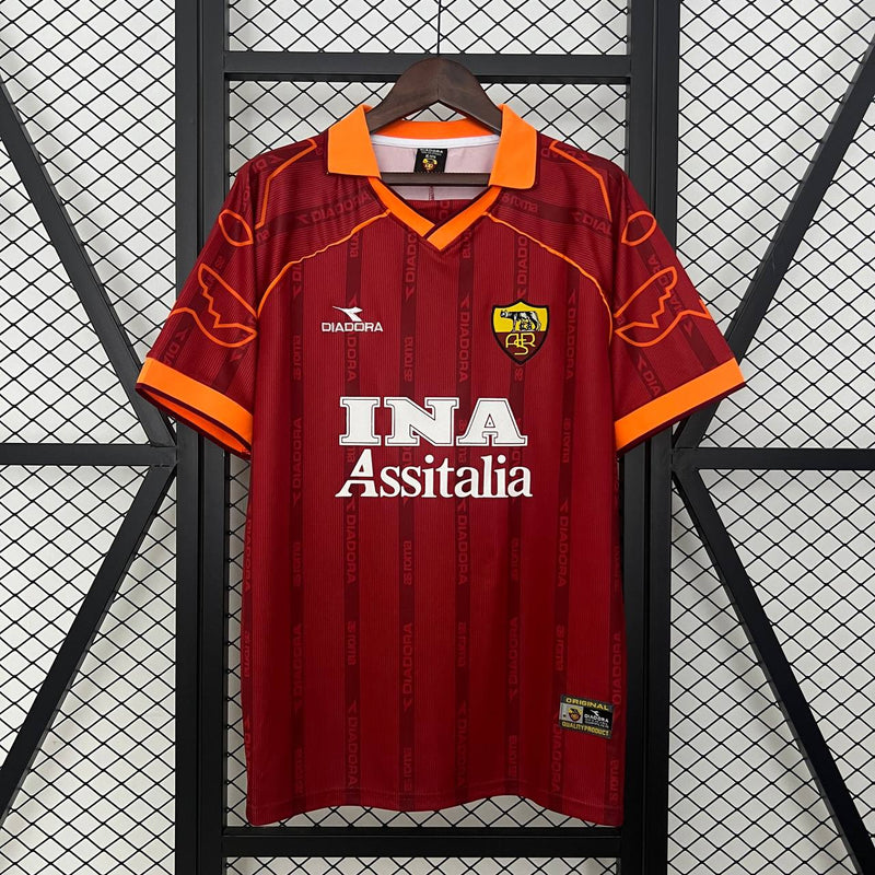 Camisa Roma Retrô 1999 - Vermelho
