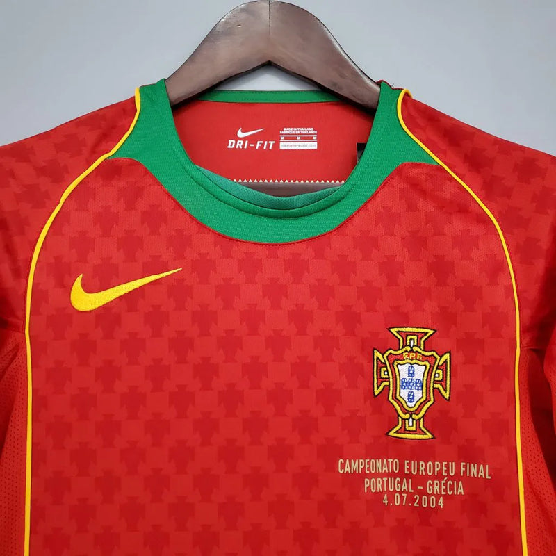 Camisa Portugal Retrô 2004 Vermelha e Verde - Nike