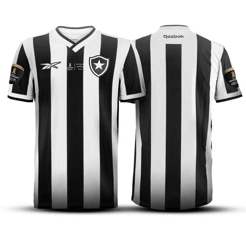 Camisa Botafogo Home l 24/25 Libertadores - Preta e Branca