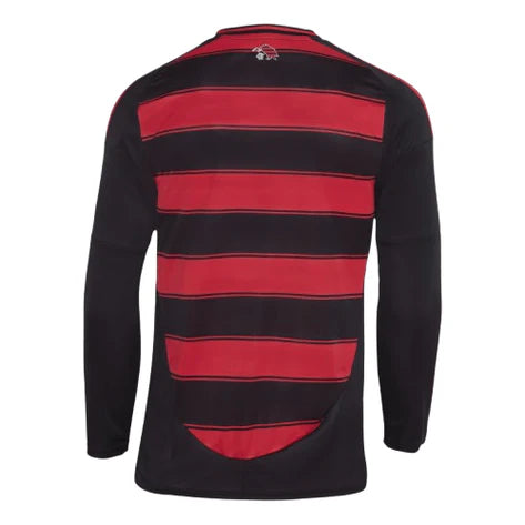 Camisa Flamengo Manga Longa 25/26 Home I - Vermelho e Preto