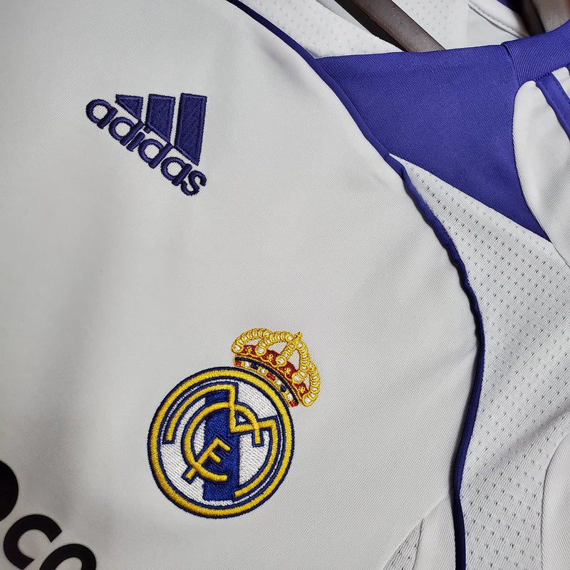 Camisa Real Madrid Retrô 2007/2008 - Branca