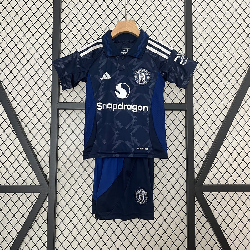 Kit Infantil Manchester United 24/25 - Azul