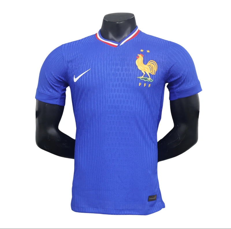 Camisa França Home l 24/25 Jogador Nike Masculino - Azul