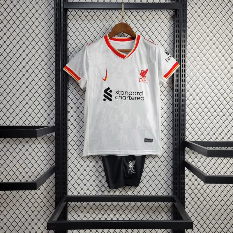 Kit Infantil Liverpool 24/25 Nike - Branca