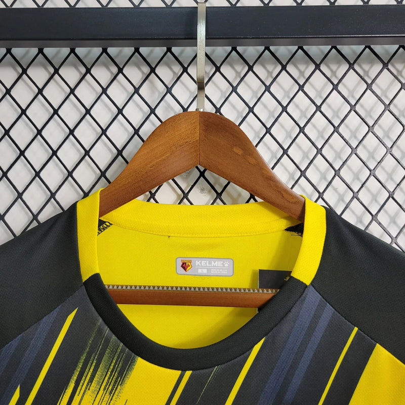 Camisa Watford Home I 23/24 - Amarelo e Preto