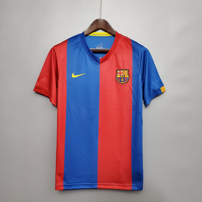 Camisa Barcelona Retrô 2005/2006 Azul e Vermelha - Nike