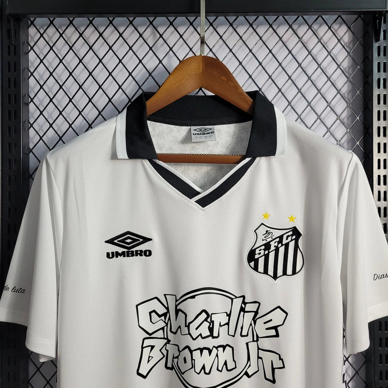 Camisa Santos Charlie Brown Jr. Dias de Glória Edição Especial Masculina Branca