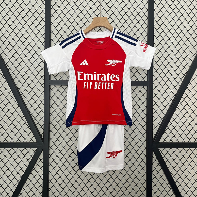 Conjunto Infantil Arsenal Home l 24/25 - vermelho