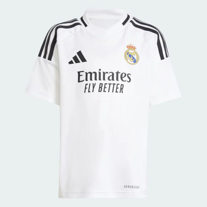 Conjunto Infantil Real Madrid Home l 24/25 - Branco