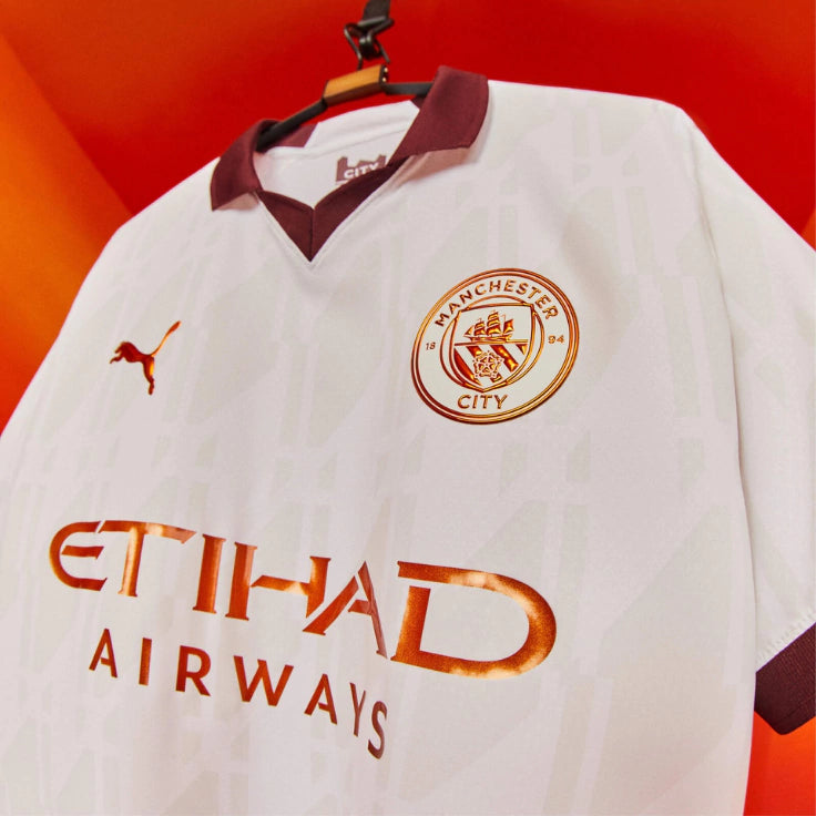 Camisa Manchester City Away 23/24 - Branco