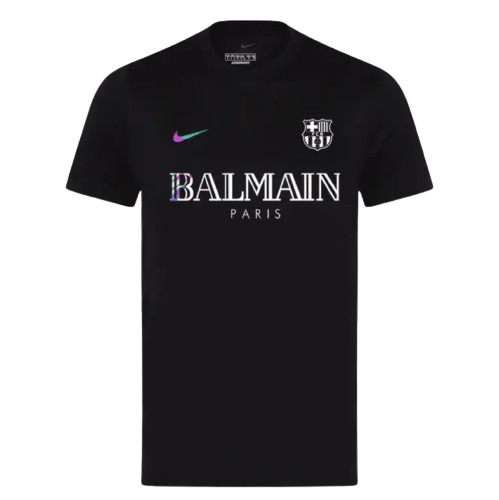 Camisa Barcelona x Balmain - 24/25 Torcedor - Preta